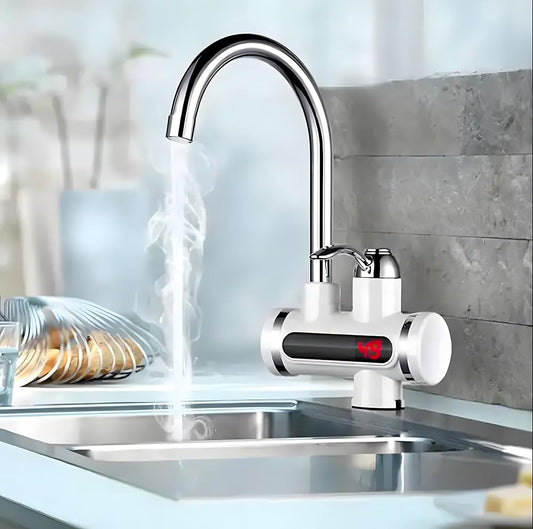 Instant Hot Water Tap with LED Temperature Display with 14 days Money back Guarantee